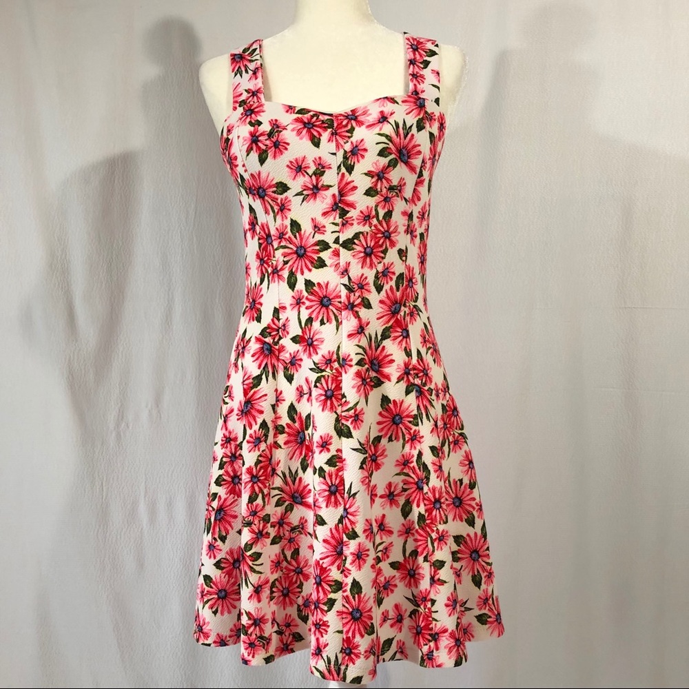Route 3 Pink Floral Sleeveless Fit & Flare Dress